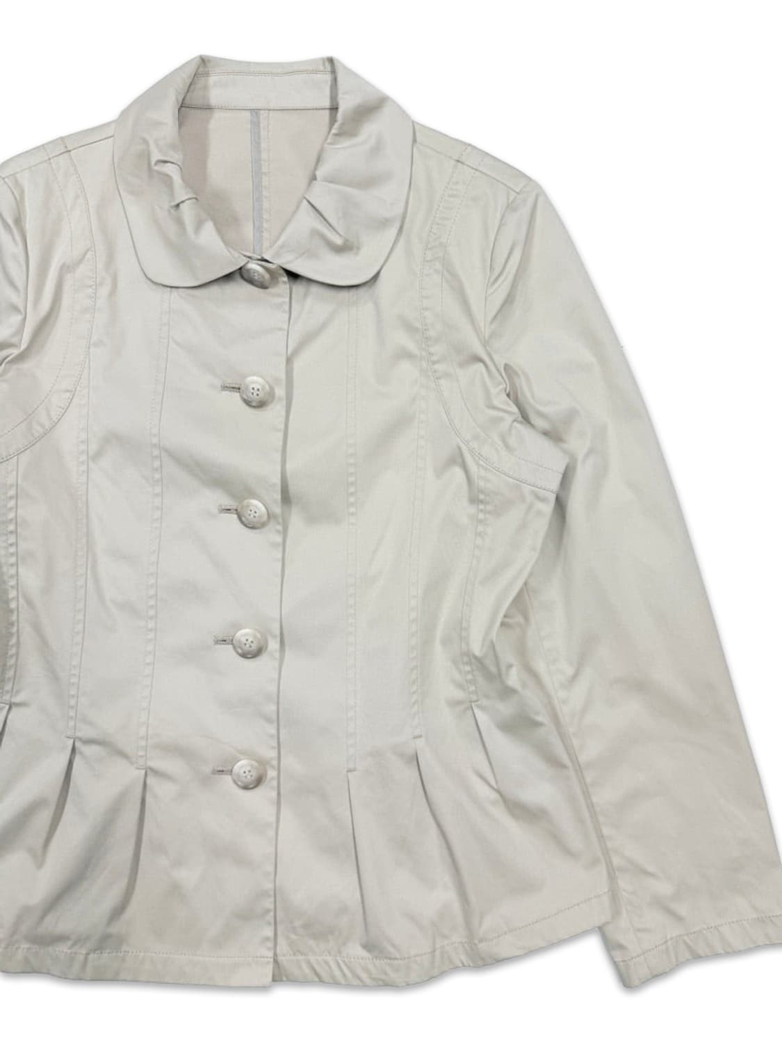 빈티지 아이보리 라인 플레어 자켓 상품이미지2