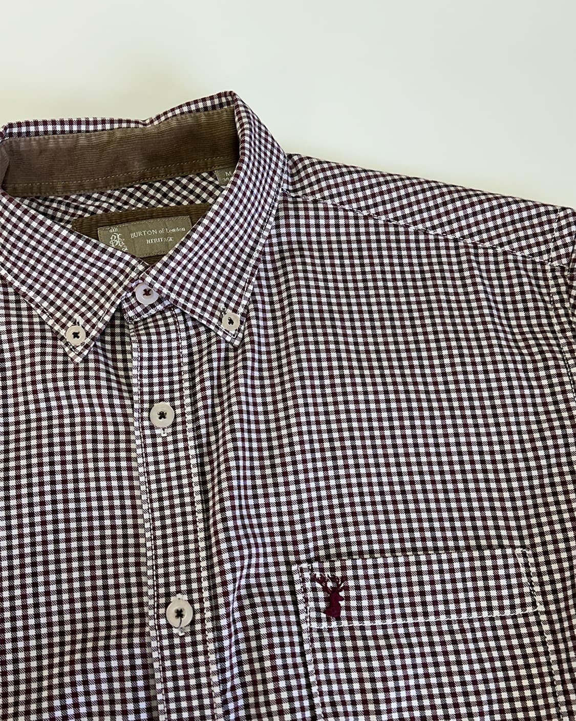 버튼 런던 체크 셔츠 상품이미지3
