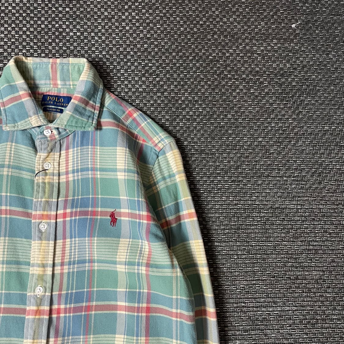 폴로랄프로렌 레드포니 솜사탕 멀티 체크 긴팔 셔츠 클래식핏 M 상품이미지3