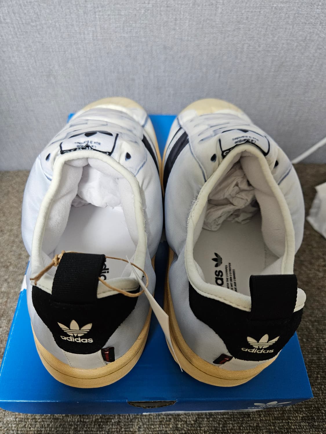 아디다스 퍼피렛 슈퍼스타 클라우드 화이트 245 새상품  상품이미지6