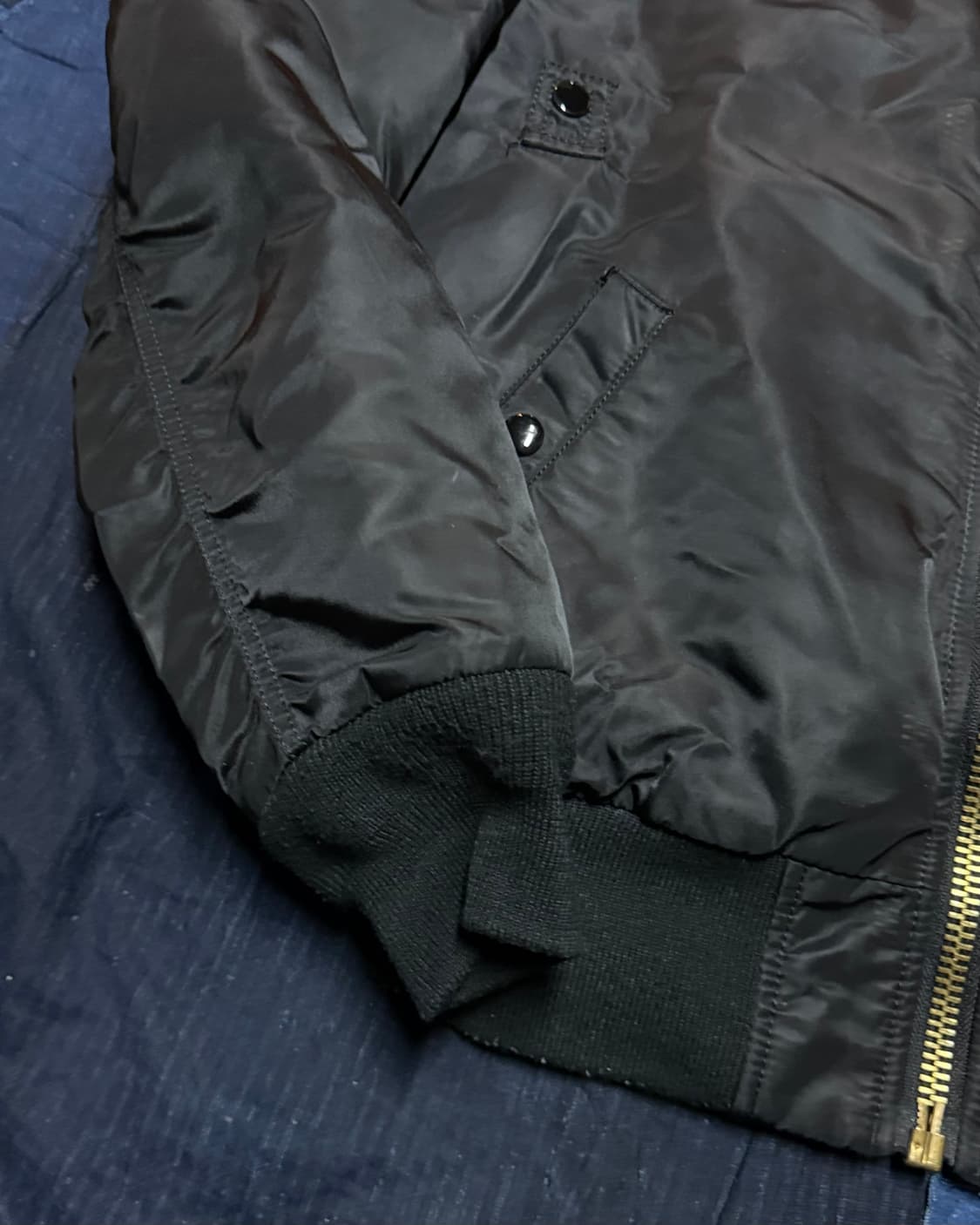 알파인더스트리 B-15 플라이트 자켓 블랙 S 상품이미지4