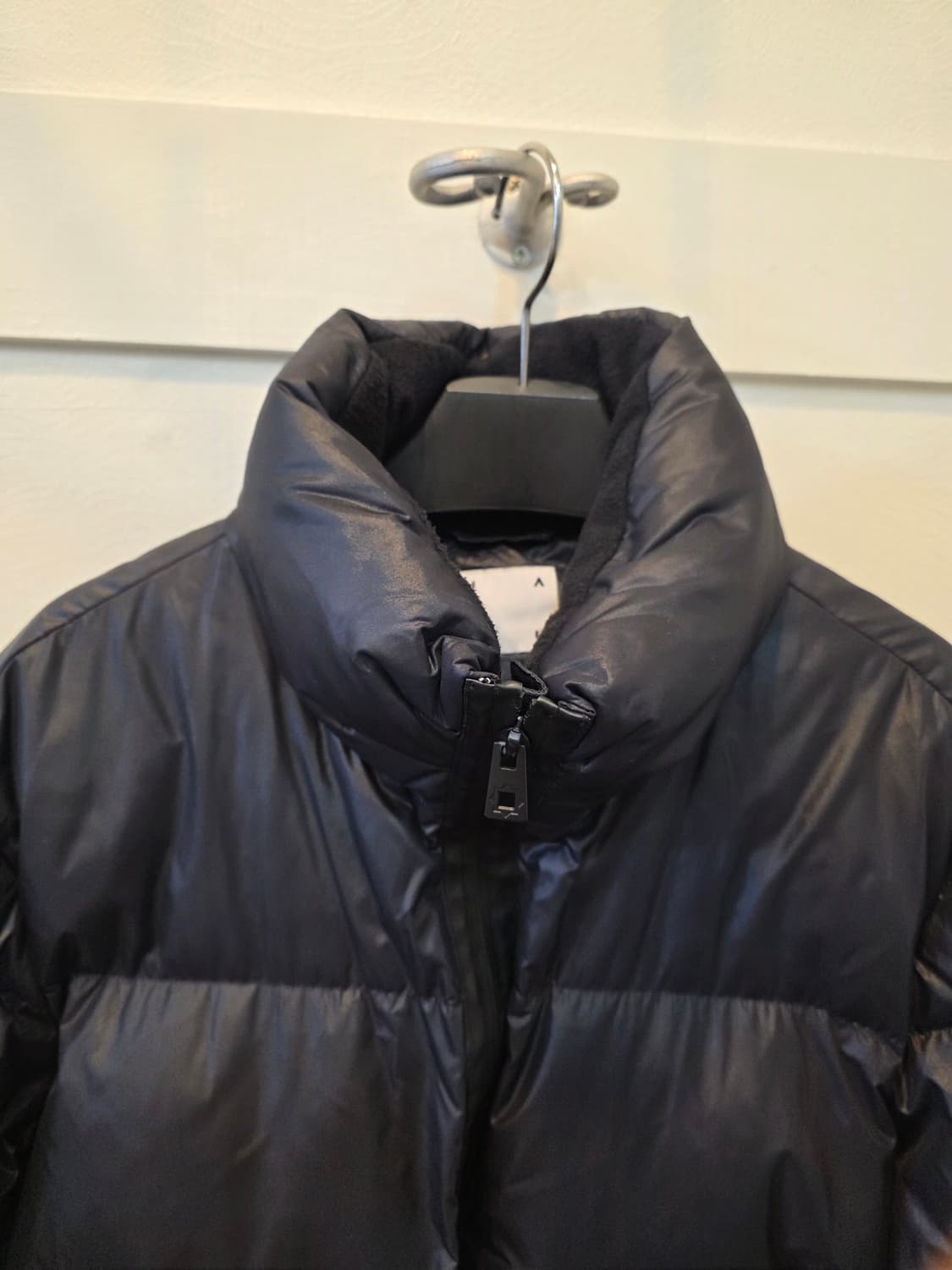 JAJU  블랙 구스 크롭 패딩 상품이미지1