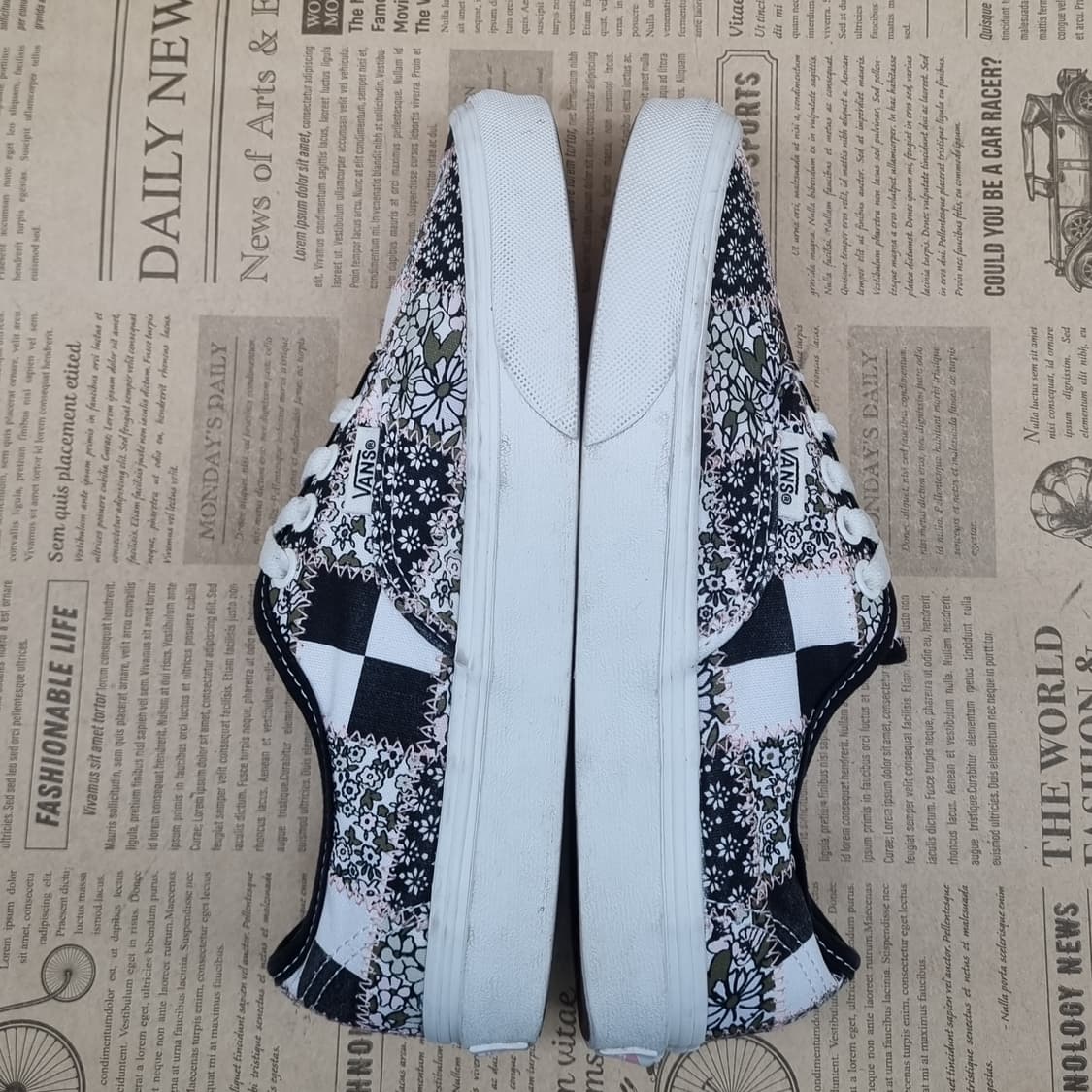 반스 어센틱 패치워크 스니커즈 225 상품이미지5