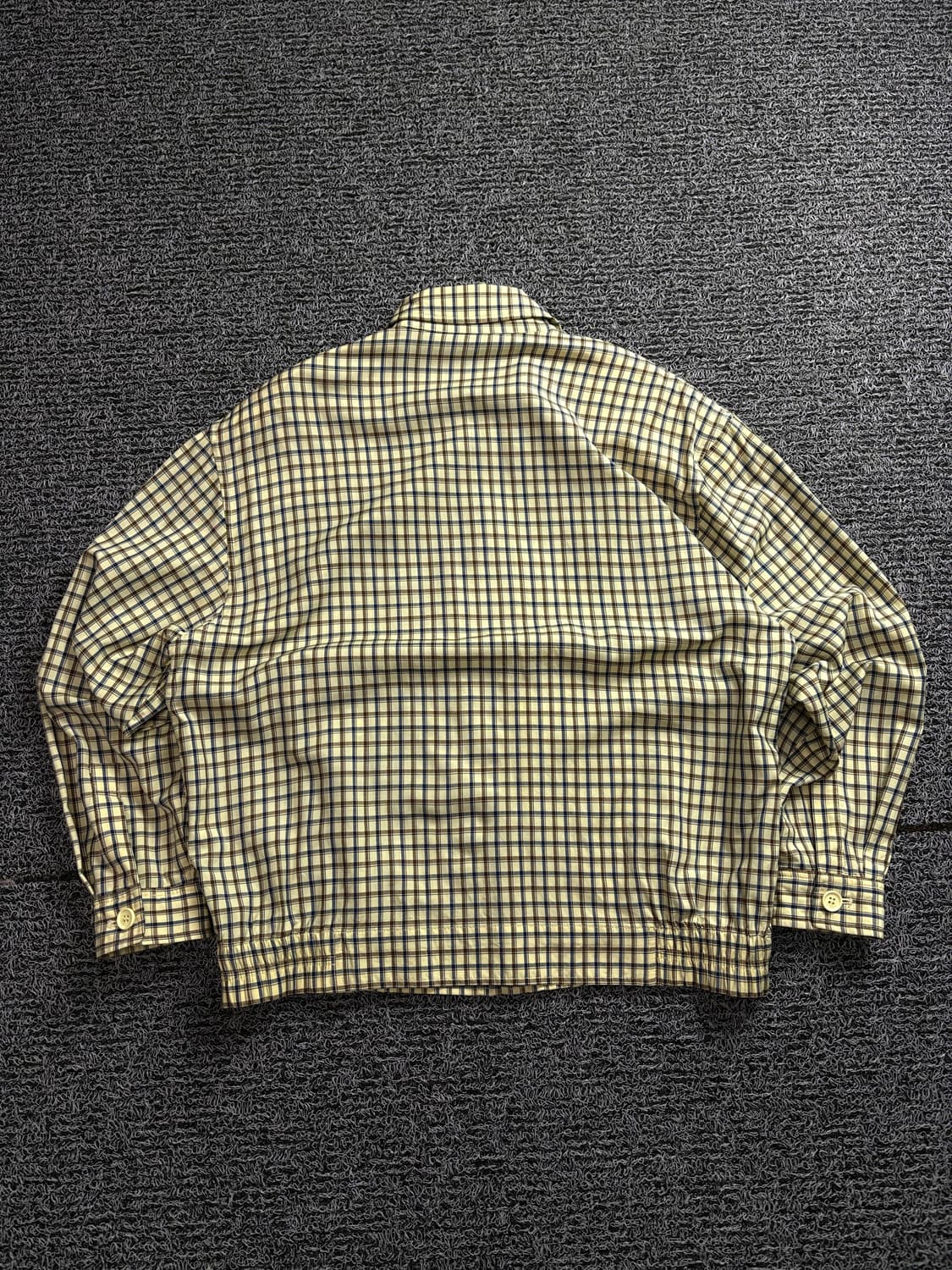 90s 입생로랑 자수로고 아카이브 미니멀 체크 자켓 1590 상품이미지4