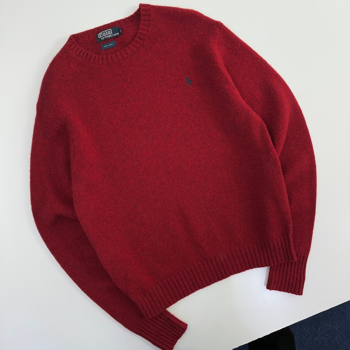 Polo 폴로 랄프로렌 램스울 레드 라운드 니트 상품이미지2