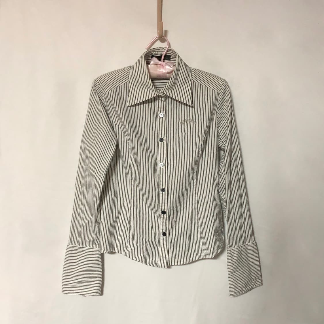 오버 커프스 스트라이프 셔츠 상품이미지8