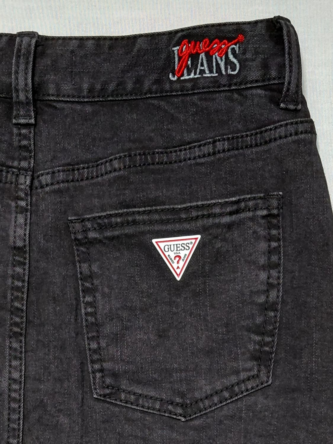 GUESS 블랙 데님 스커트 24 (무료배송) 상품이미지7