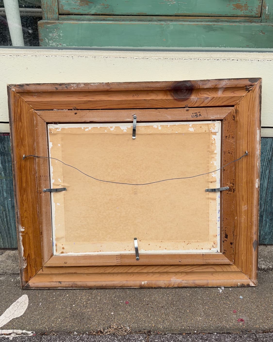 빈티지 소품 USA 캔버스 나무 액자 상품이미지5