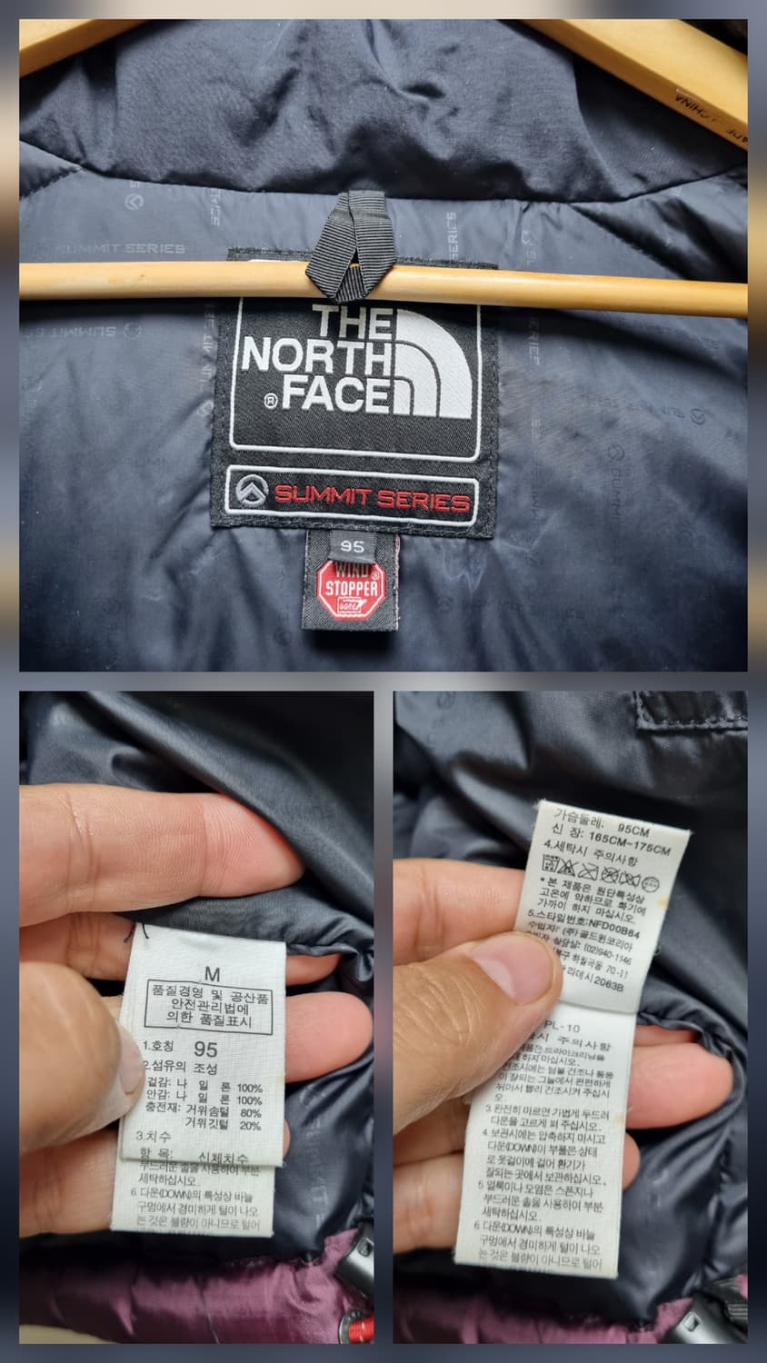 [남95~100] 노스페이스 써밋 구스패딩700 상품이미지8
