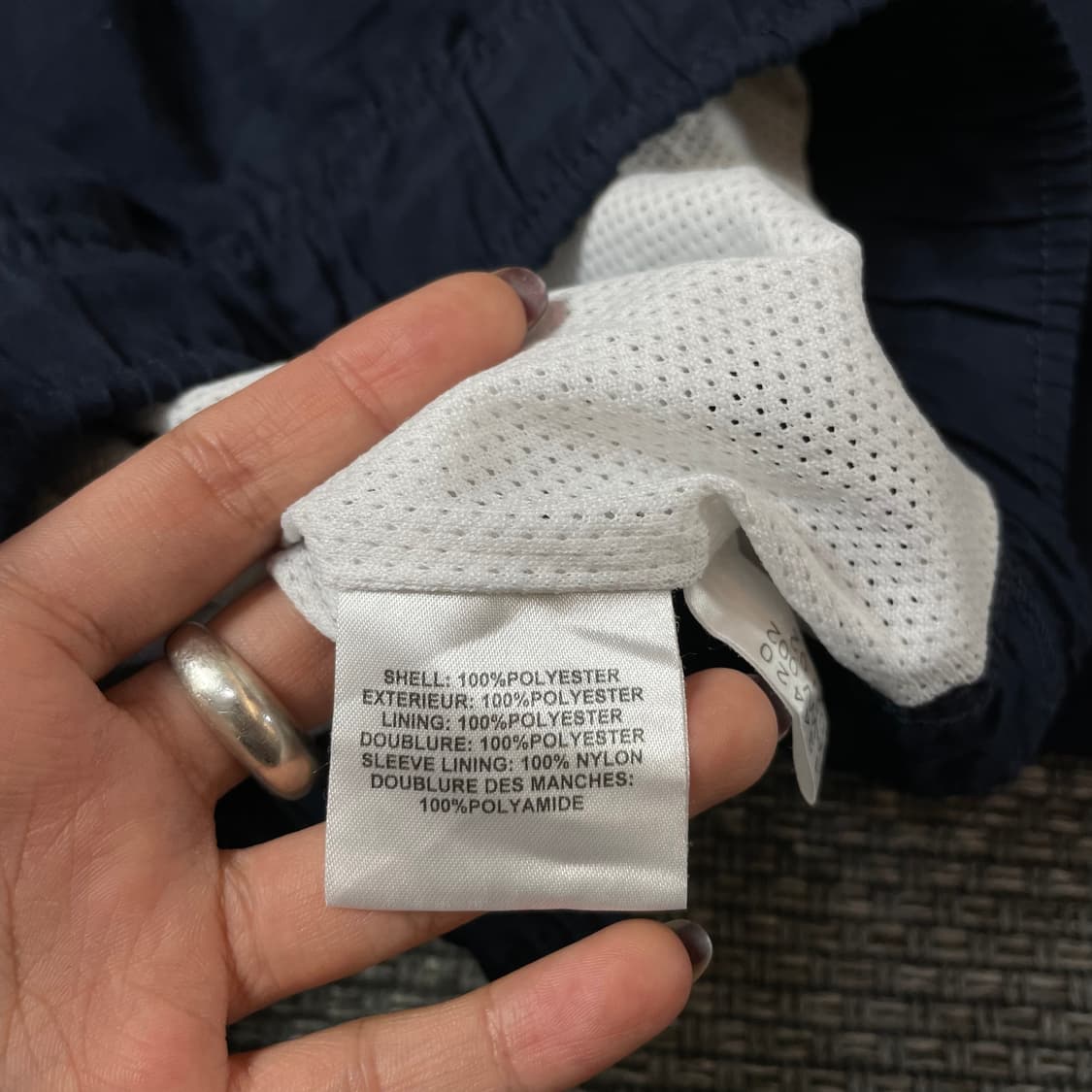 아디다스 네이비 폴리 브이넥 웜업 M 상품이미지5