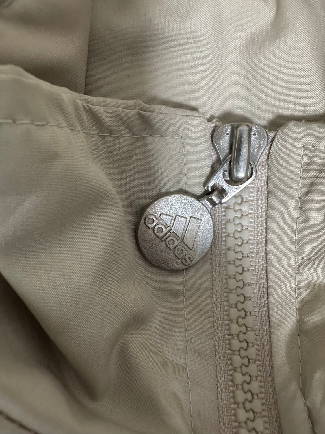 80~00s빈티지 아디다스 삼선 트랙탑 아이보리 바람막이 상품이미지4