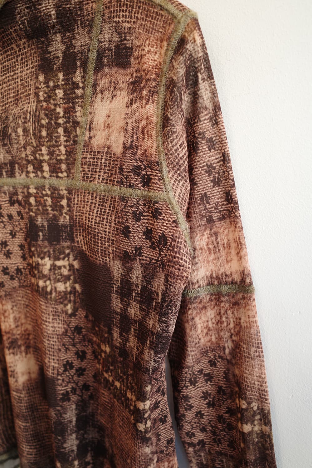 Japan brand 시스루 패턴 롱슬리브  상품이미지4