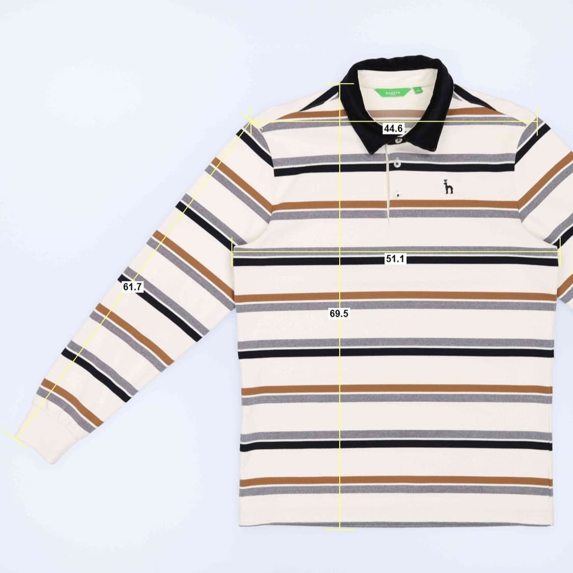 [100] 헤지스 골프 기모 코듀로이 카라 긴팔 티셔츠 3830 상품이미지8