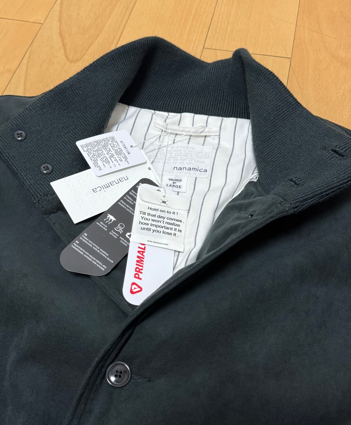 [L] 나나미카 인슐레이션 크루 자켓 모스 그린 25AW 상품이미지5