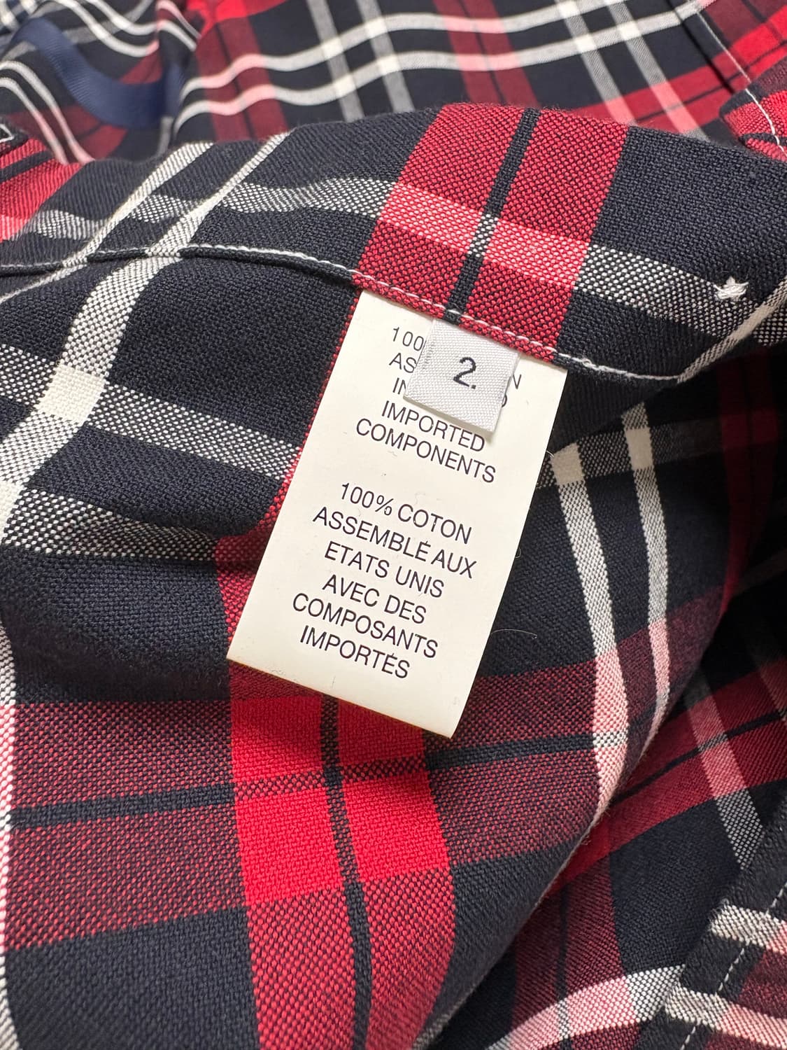 Thom Browne 레드 체크 셔츠 상품이미지4