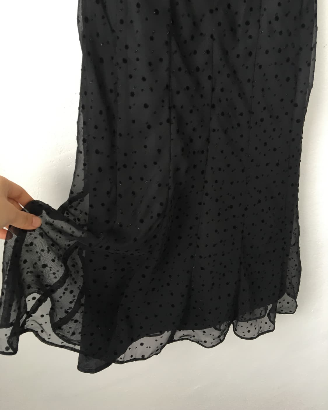 dot pattern drape point sleeveless onepi 상품이미지3