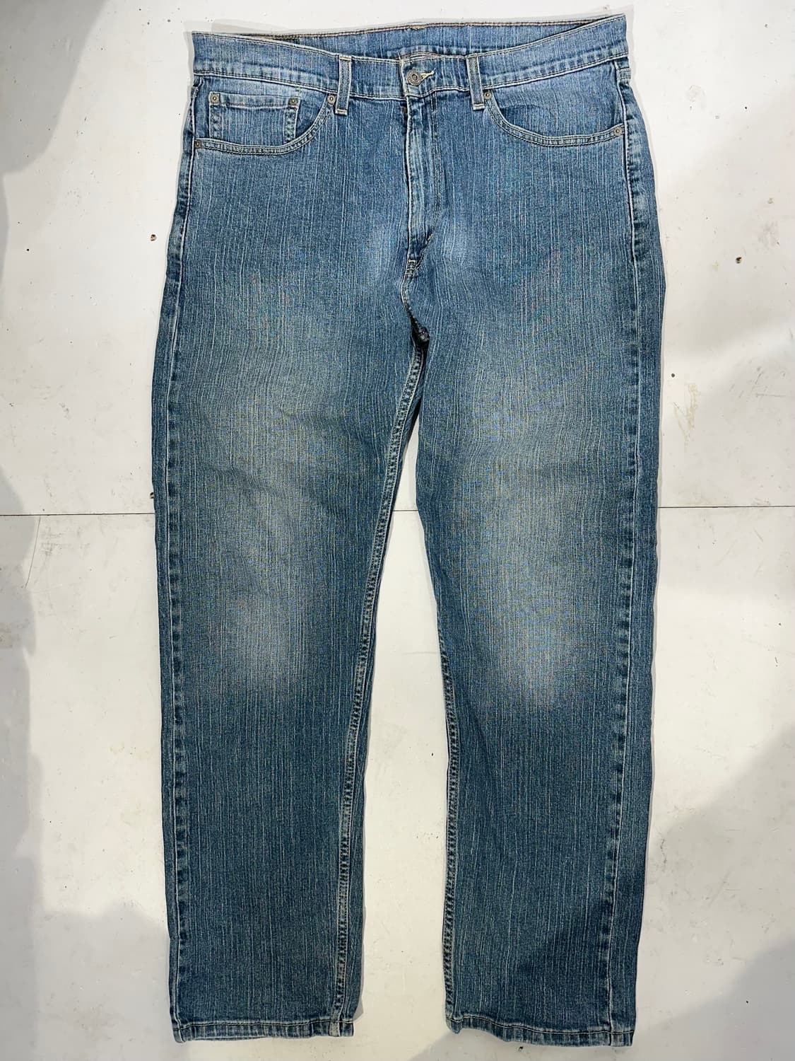 리바이스 505 연청 와이드 워싱 데님 팬츠 청바지 36 상품이미지4