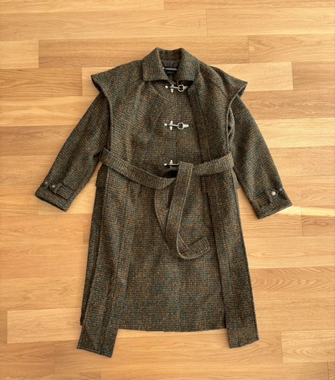 앤더슨벨 스카프 레이어드 코트 S 상품이미지2