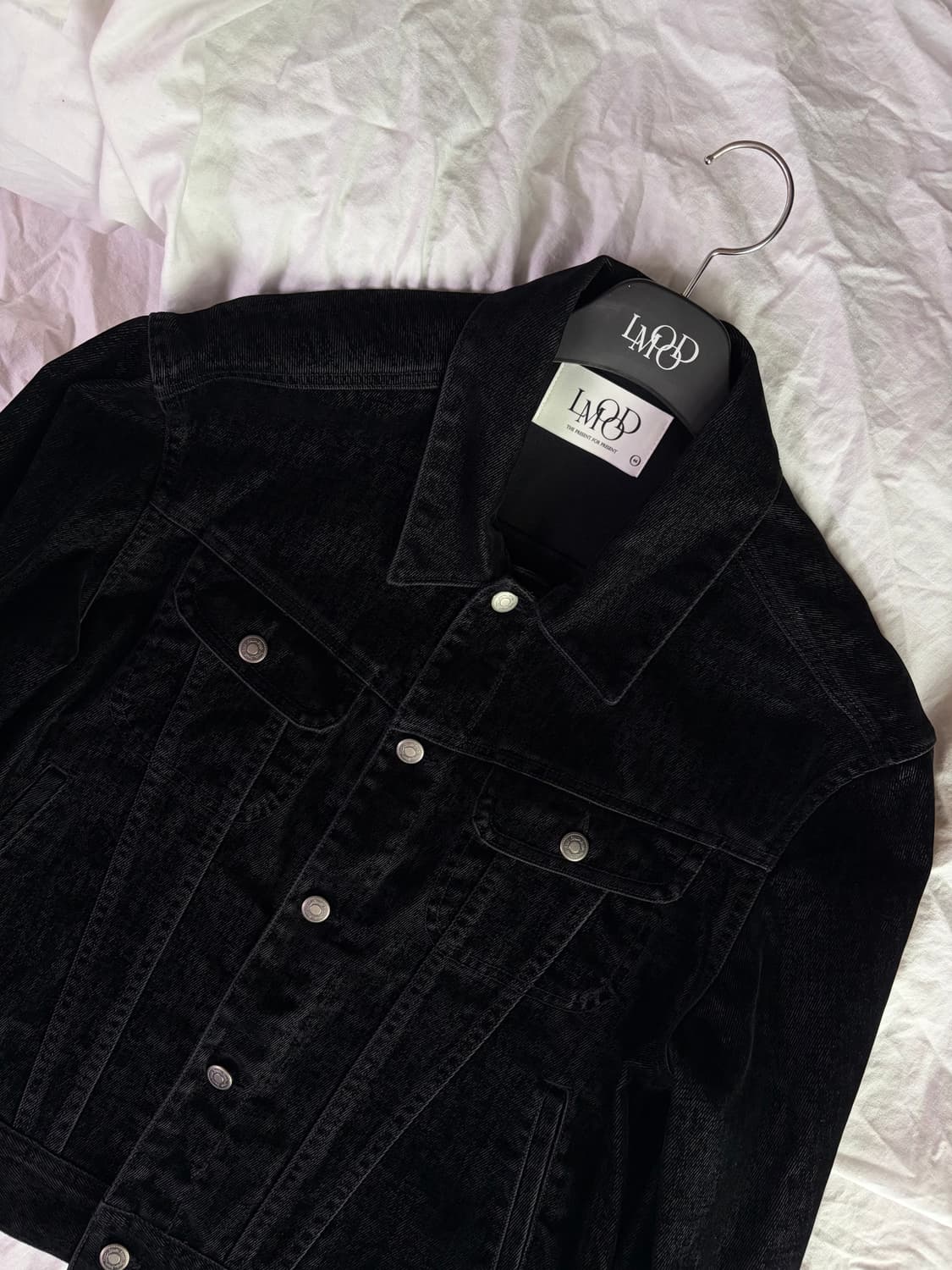 엘무드 버번 데님 벨벳틴 트러커 자켓 / 46 / lmood 상품이미지1