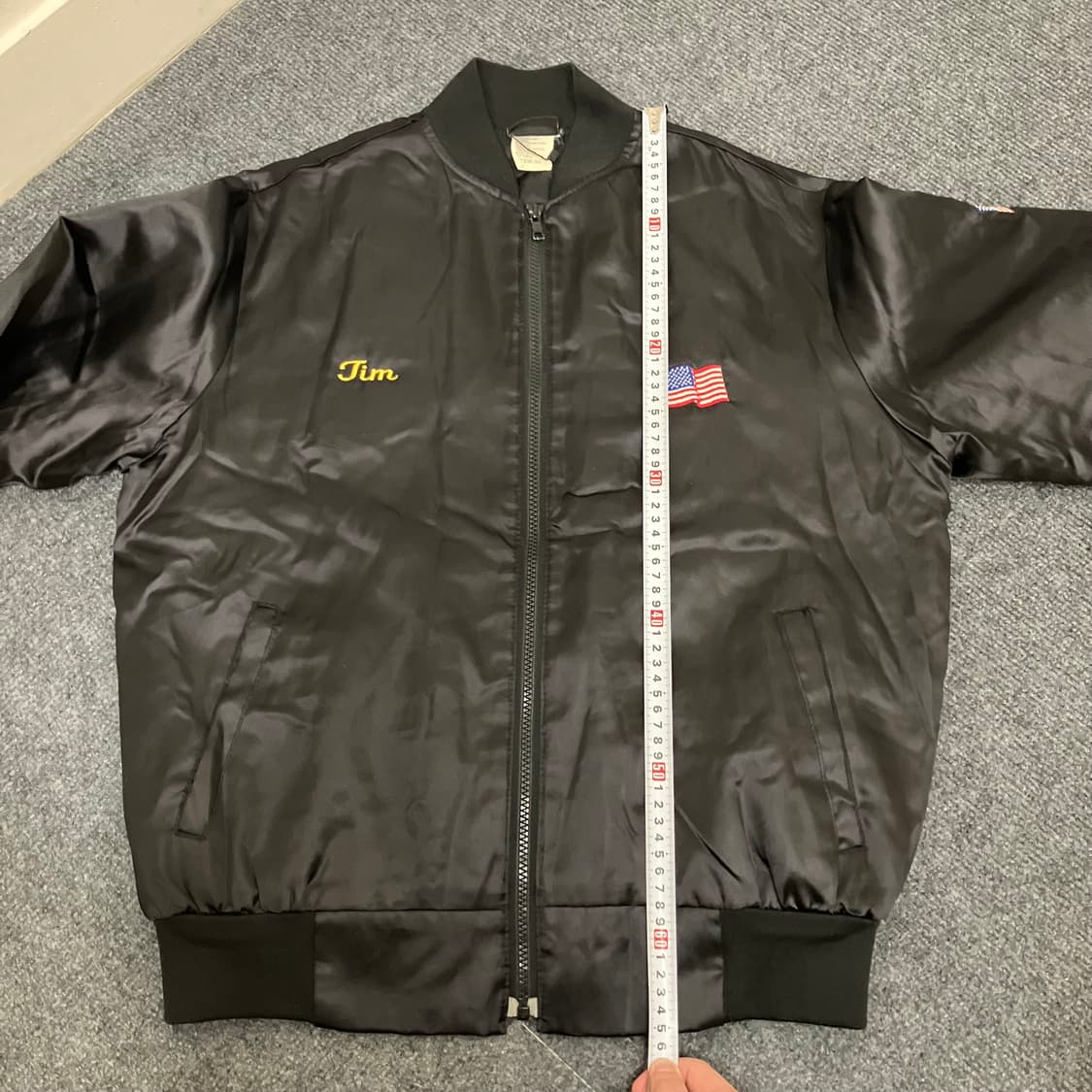 N166 usa 사틴 바시티 스타디움 자켓 상품이미지7