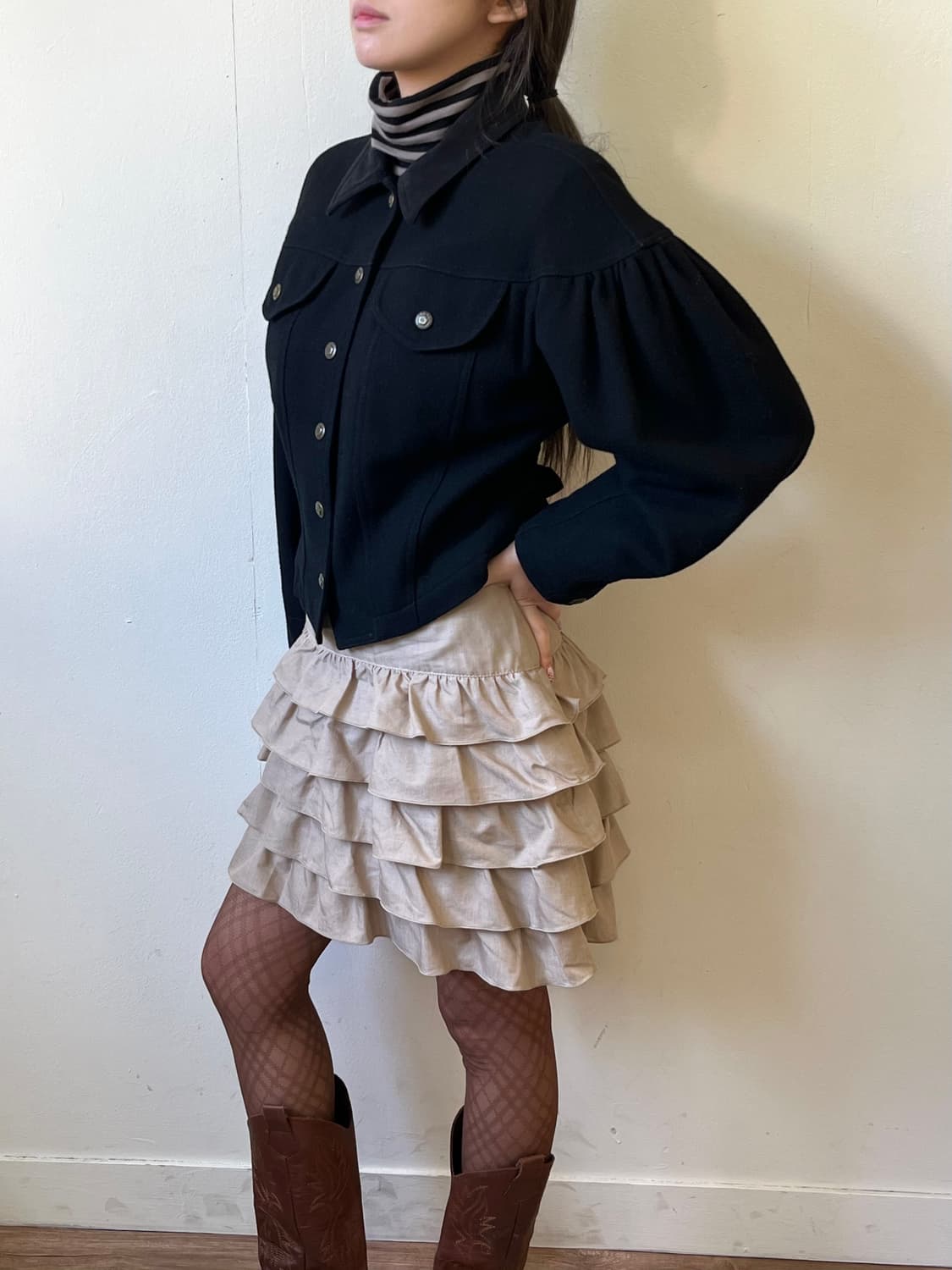 KENZO 셔링 트위드 자켓 상품이미지5