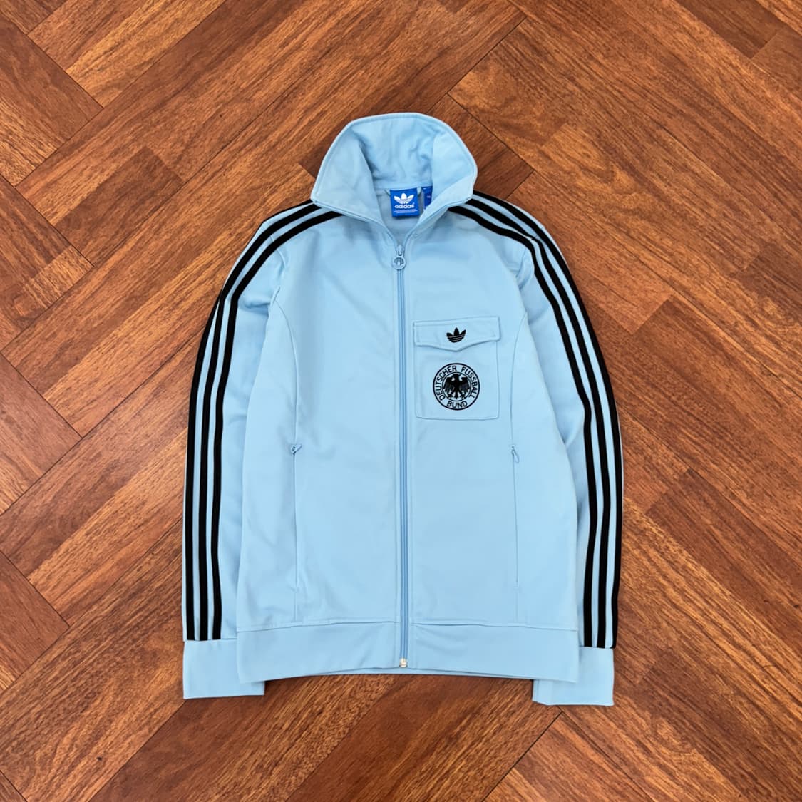 100 아디다스 독일 축구대표팀 스카이블루 트랙탑 져지 상품이미지1