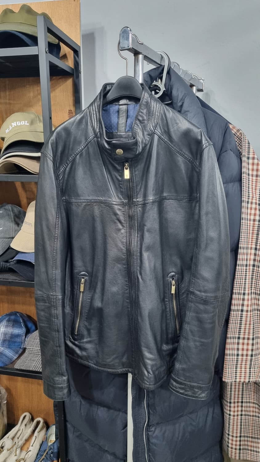 (Massimo Dutti) 블랙 양가죽 리얼레더 자켓 국내100 상태굿 상품이미지1