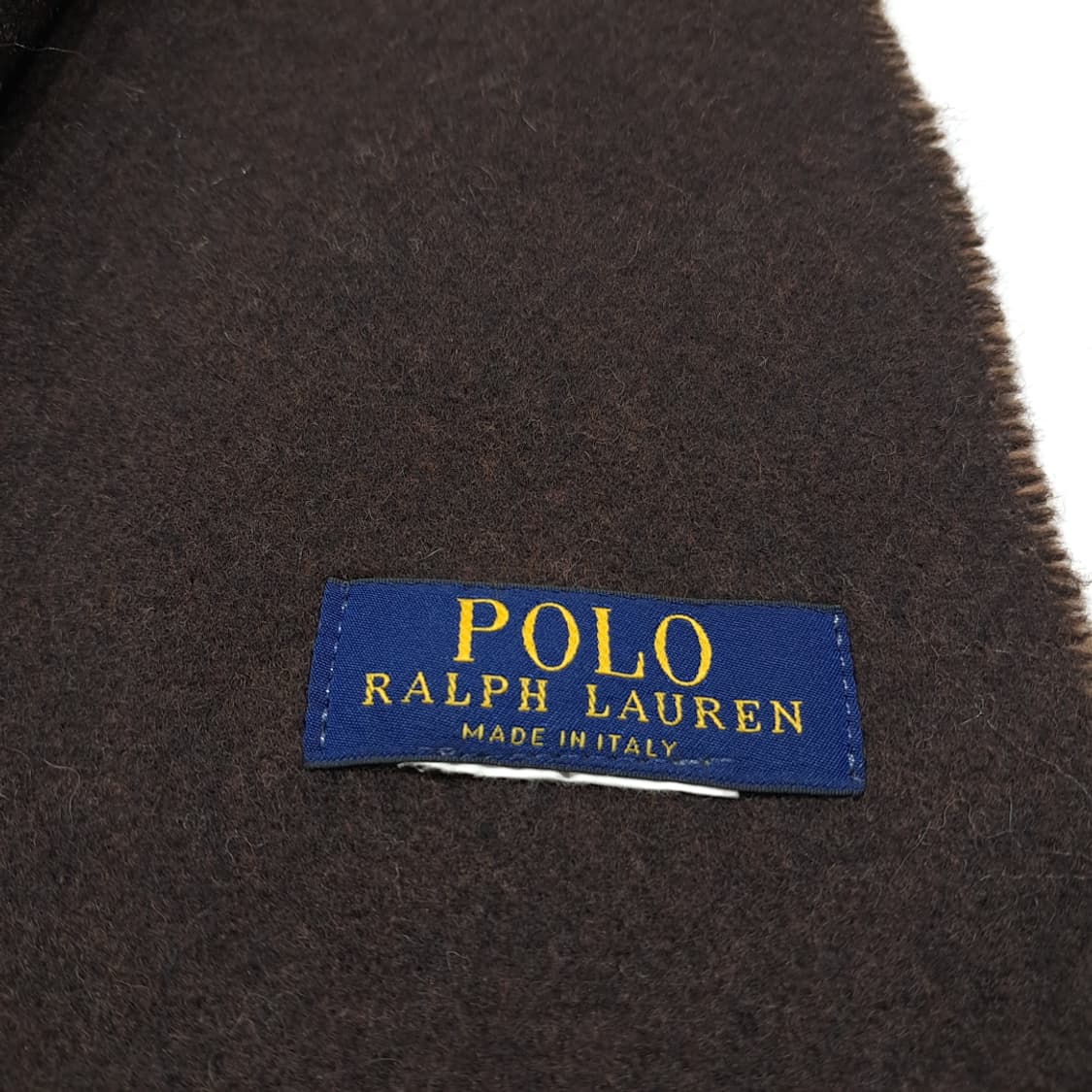 MX482 폴로 90s 이태리판 울 양면 카멜브라운 머플러 목도리 상품이미지7