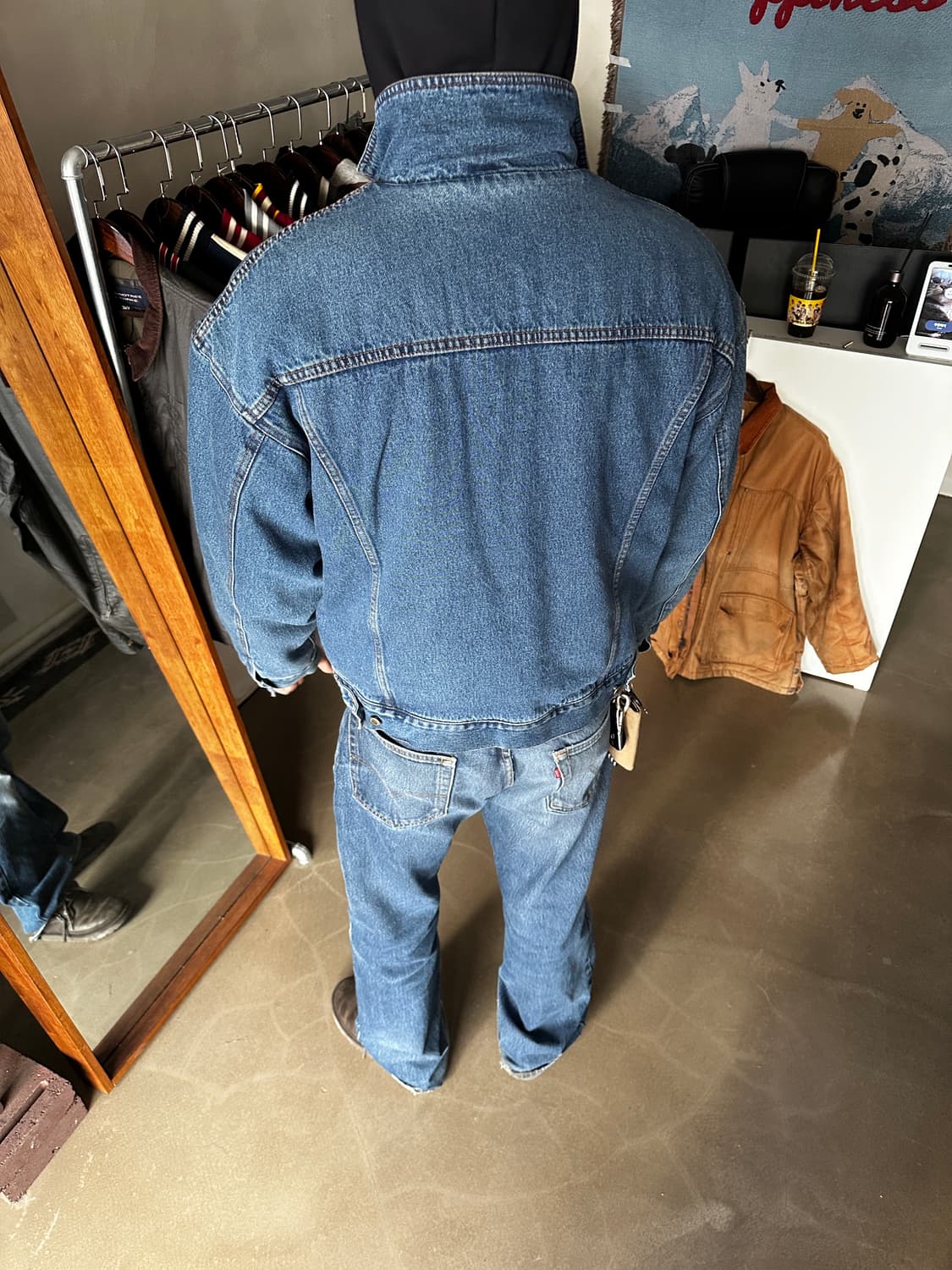 Wrangler HERO 코듀로이 카라 블랭킷 라이닝 데님 자켓 상품이미지3