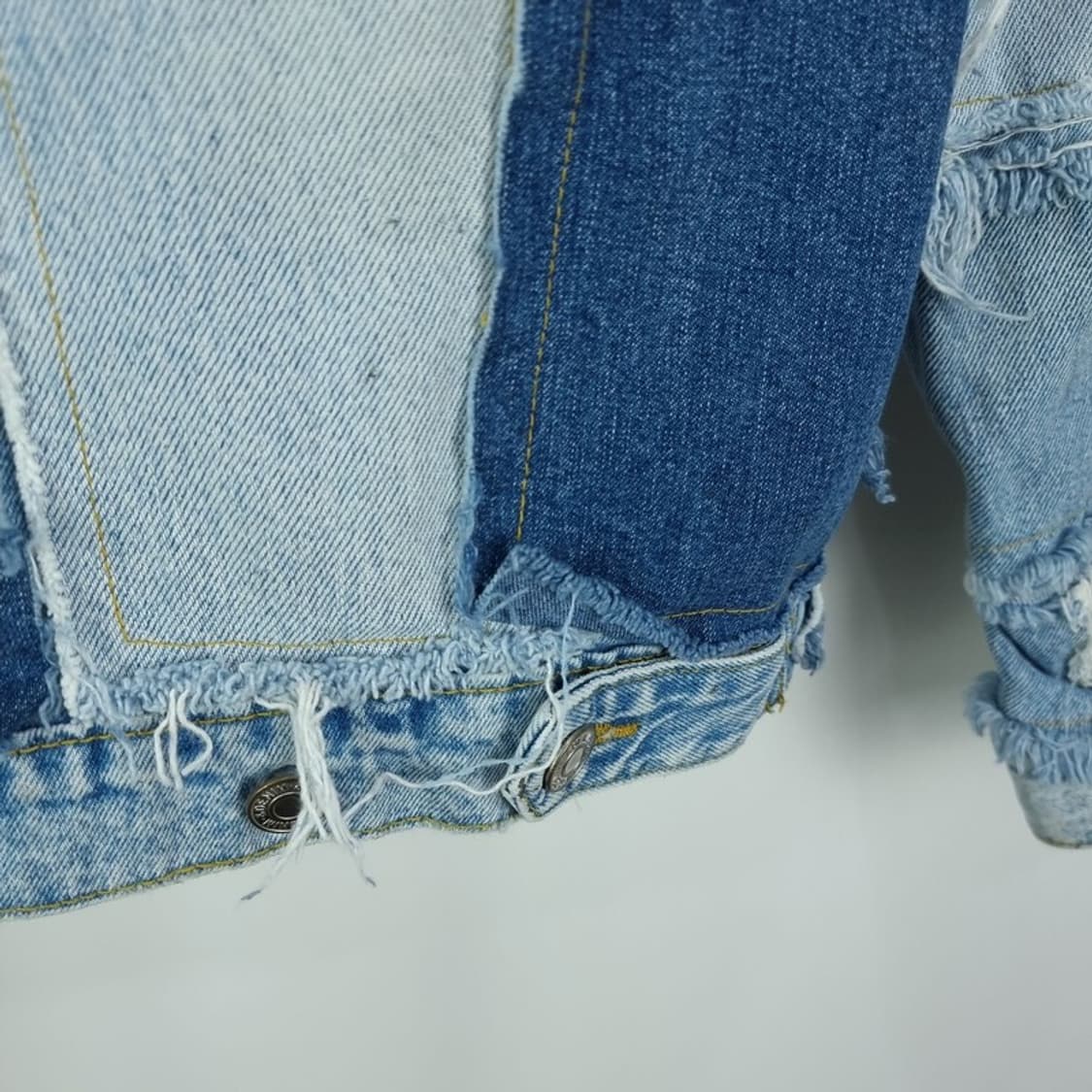 [빈티지] 패치 워크 데님 자켓 M18442 상품이미지6