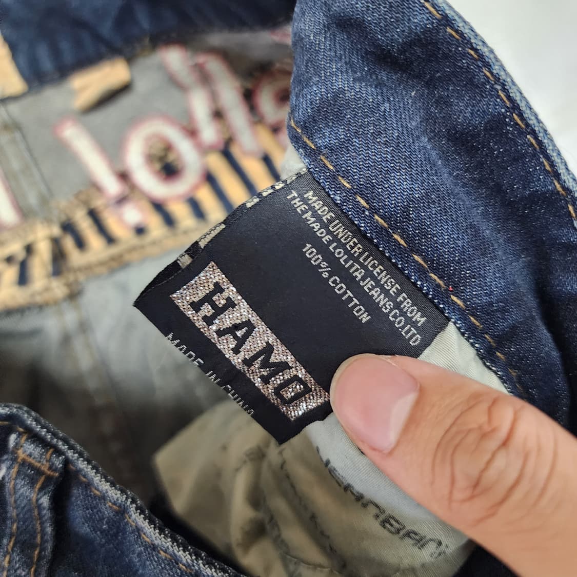 HAMO 락시크 자수 오리엔탈 워싱 데님팬츠 상품이미지9