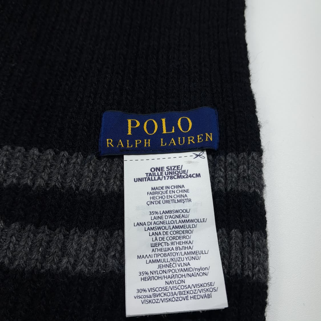 MX343 폴로 램스울 블렌드 니트 머플러 상품이미지6