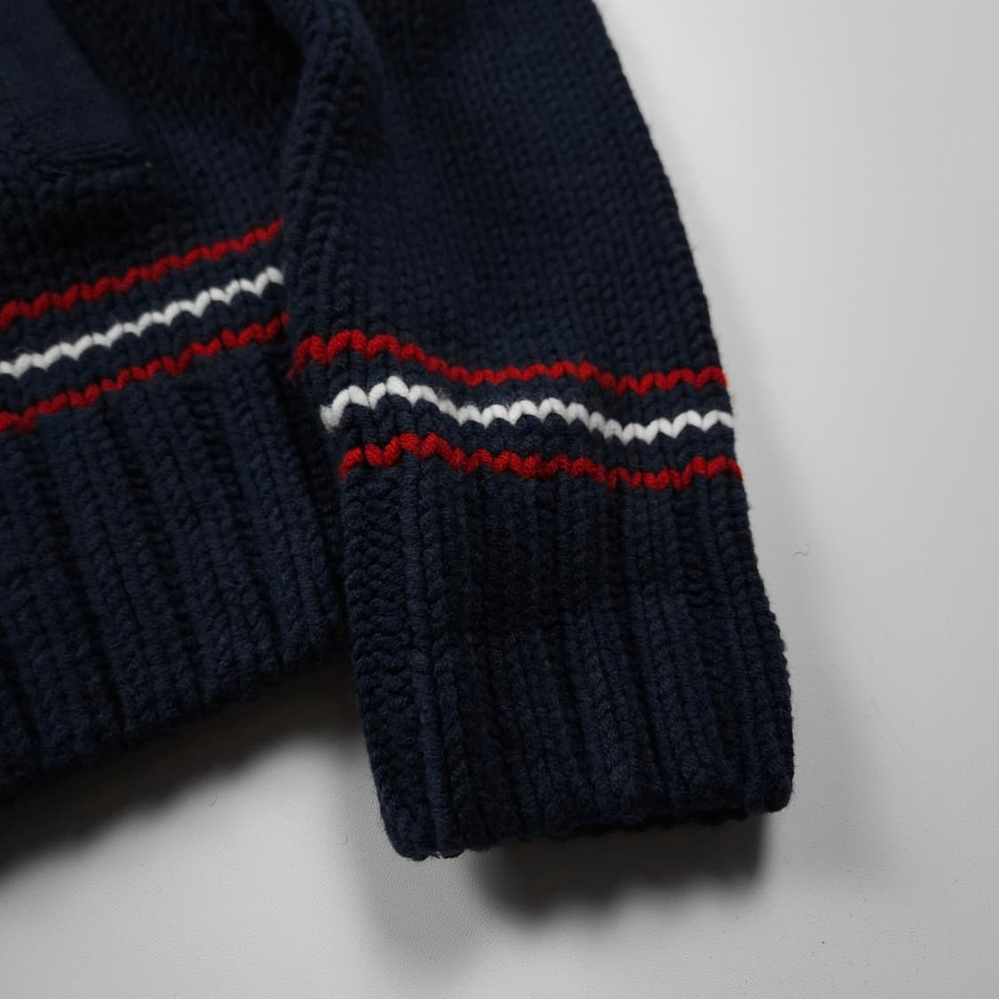 타미힐피거 플래그 로고 디테일 코위찬 니트 자켓  (L)  상품이미지4