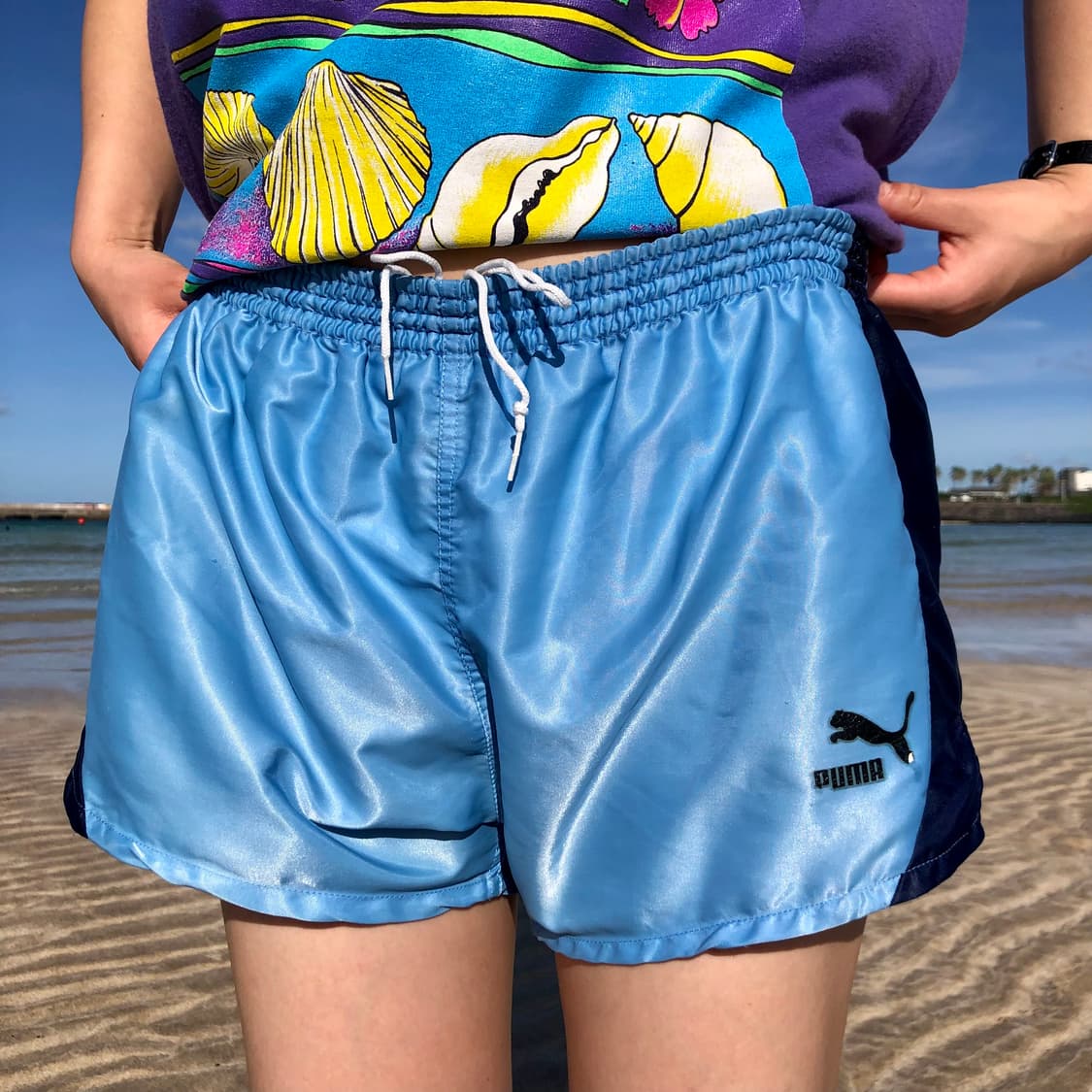 90’s PUMA shorts SKY BLUE 상품이미지1
