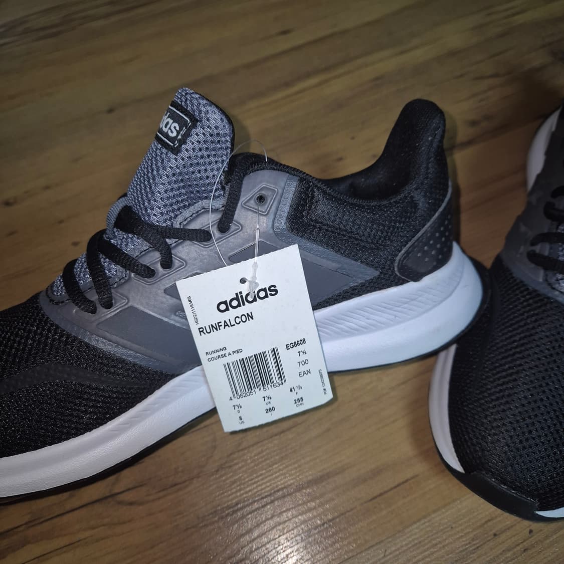 (새상품) 아디다스 러닝화 운동화 런팔콘 검정 260mm 상품이미지2