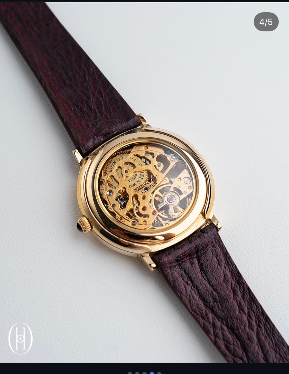 빈티지 시티즌 스켈레톤 시계 상품이미지2