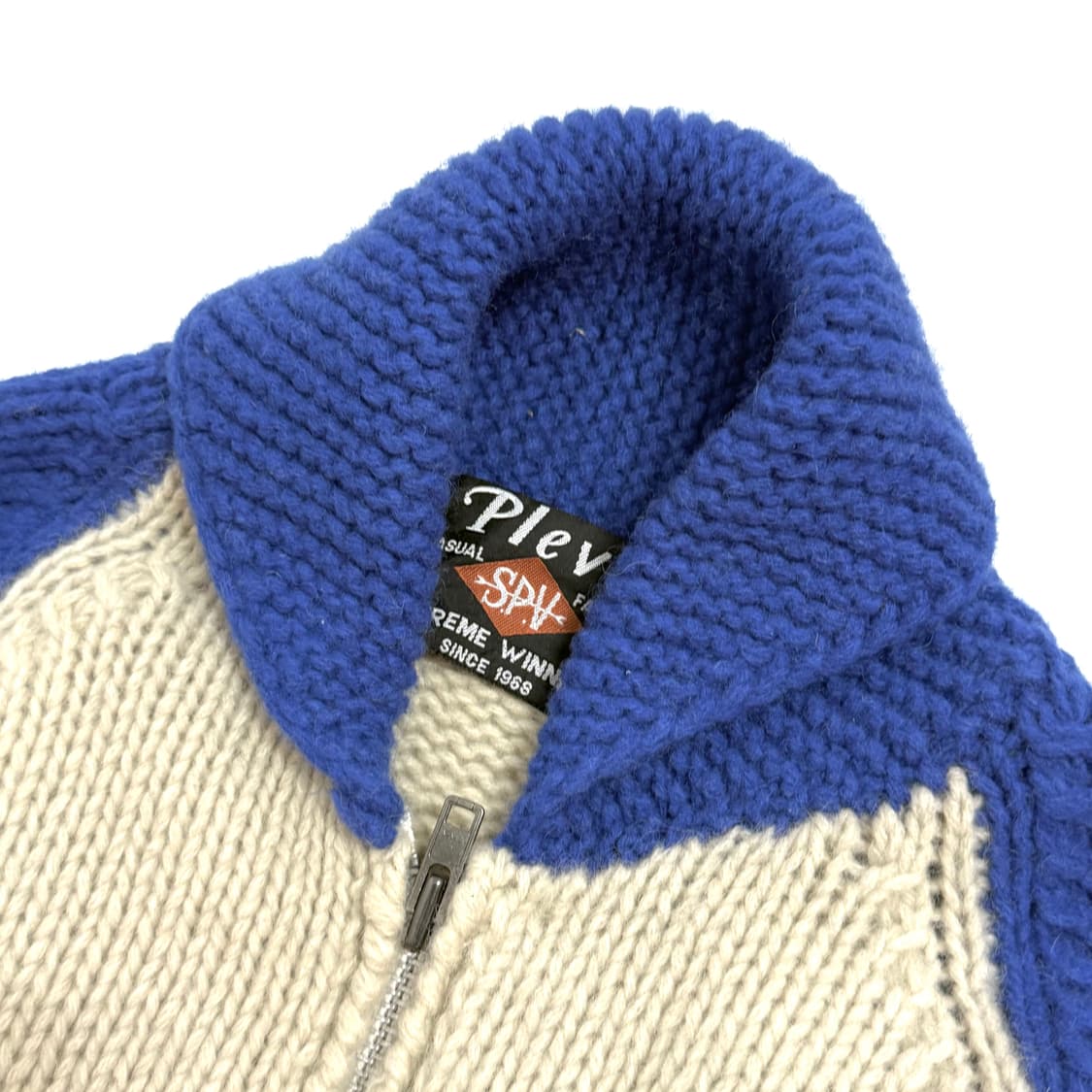 PLEVO 빈티지 헤비울 코위찬 니트 상품이미지6