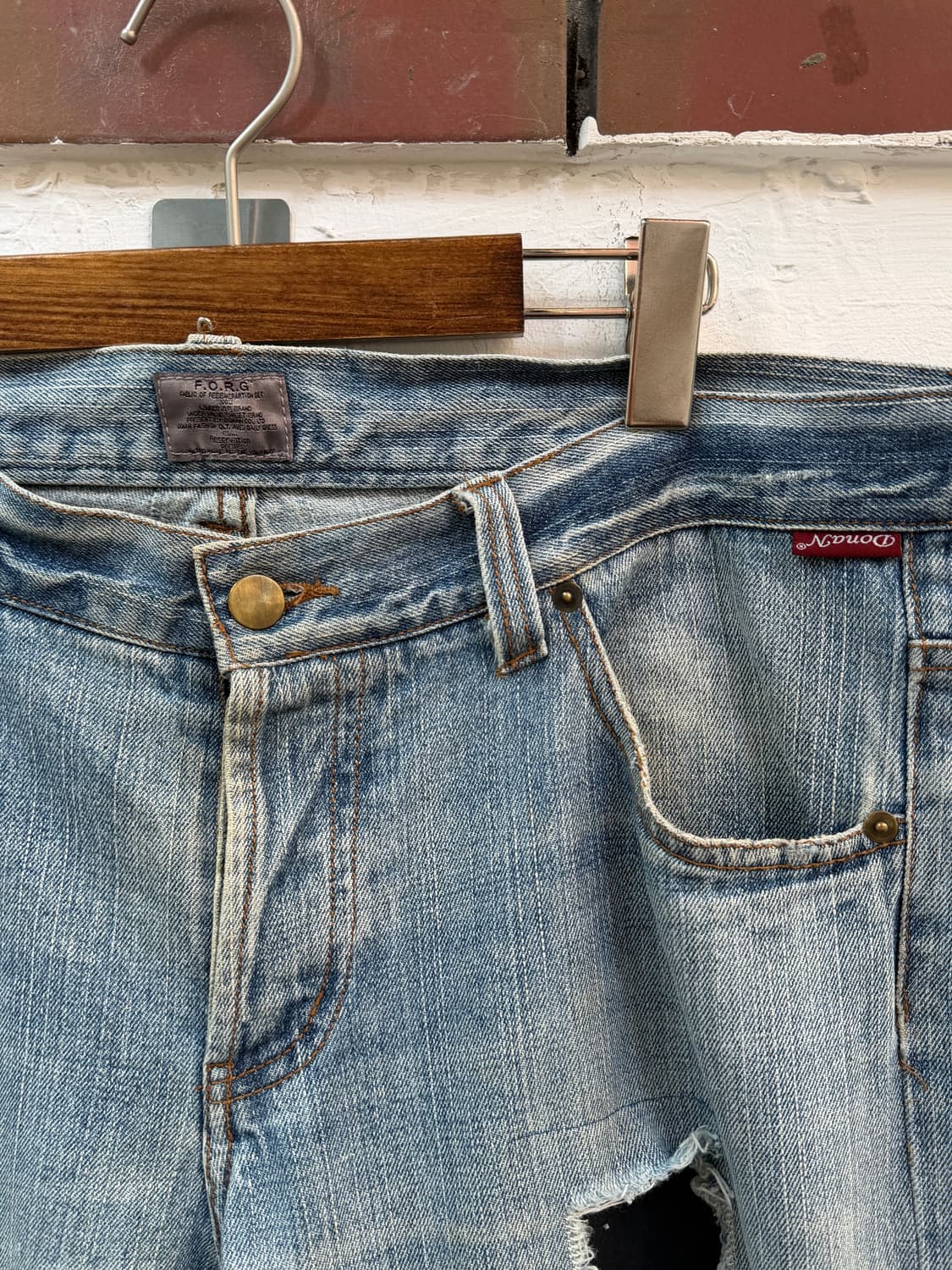 DonaN 도난 맵스트리 디스트로이드 데님 진 W38 상품이미지2