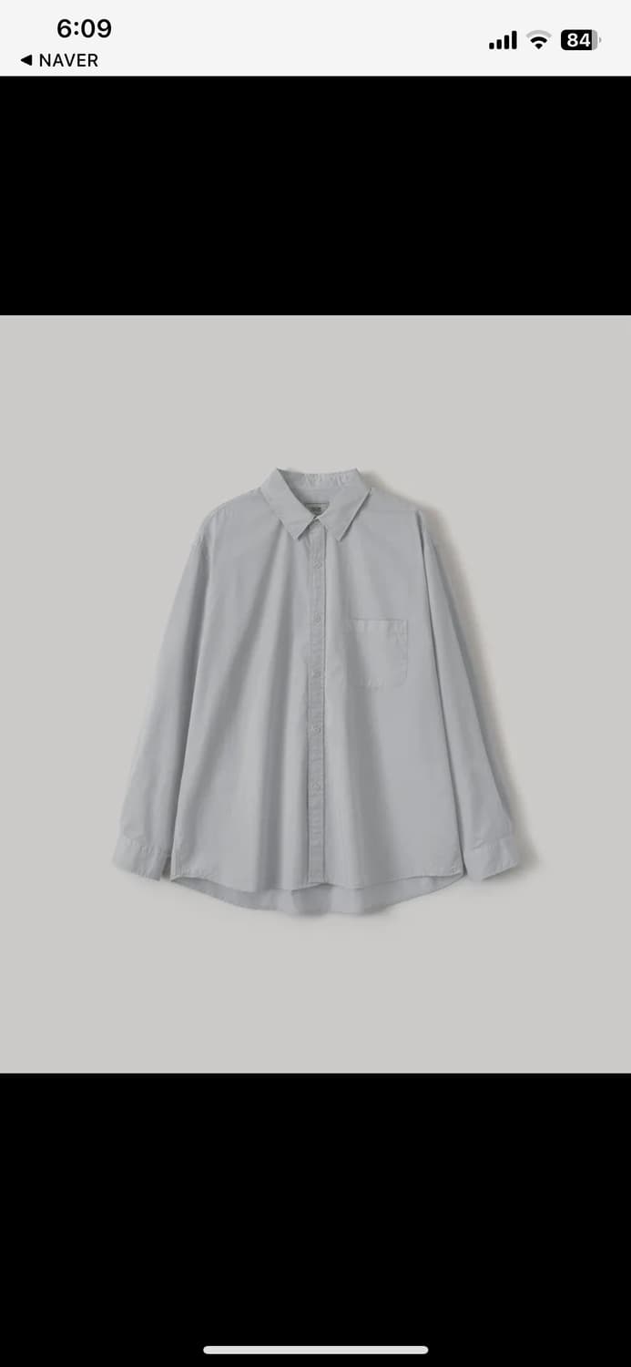 어나더오피스 볼드가먼트 셔츠02 도브그레이 상품이미지1
