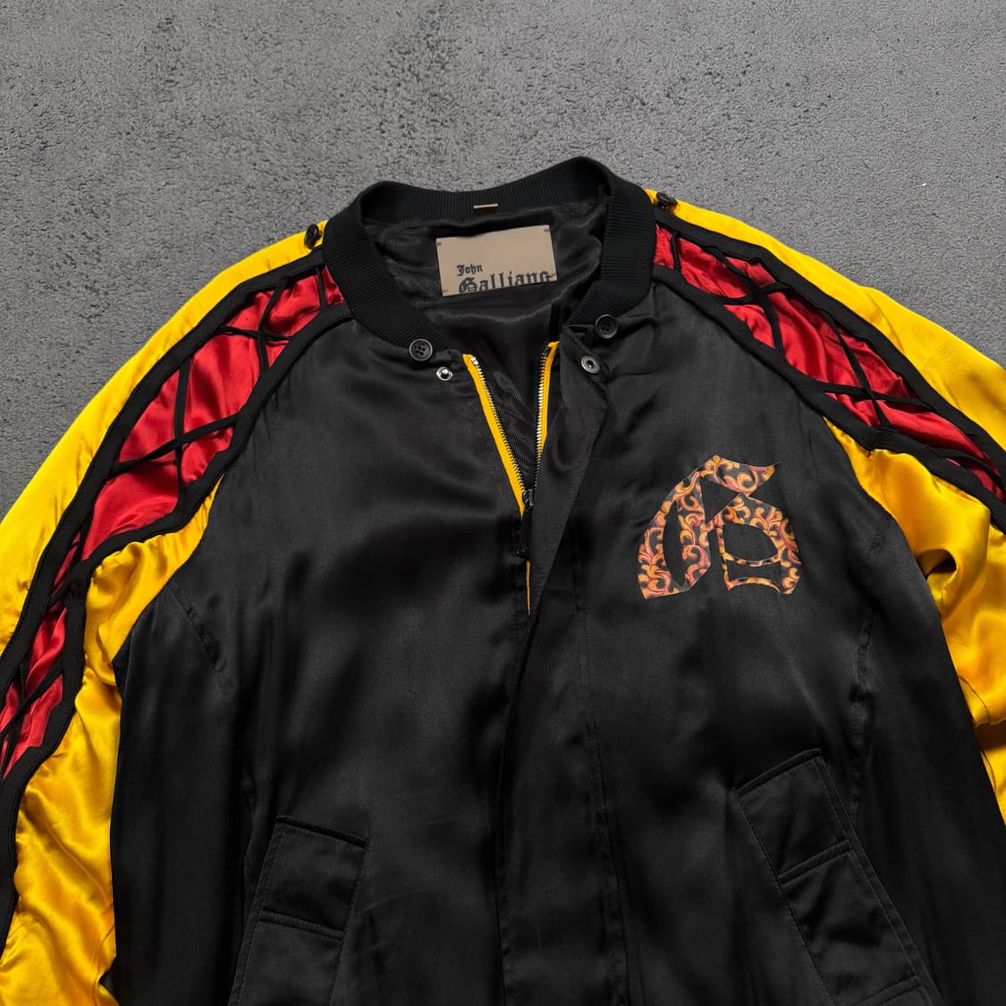 존 갈리아노 실크 블루종 자켓 상품이미지2