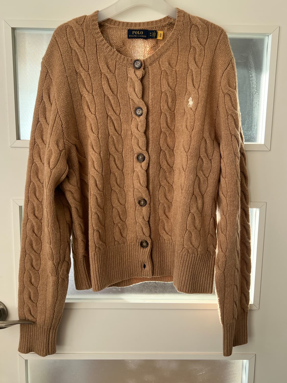 폴로 랄프로렌 울 캐시미어 케이블 가디건 수지 가디건 상품이미지1