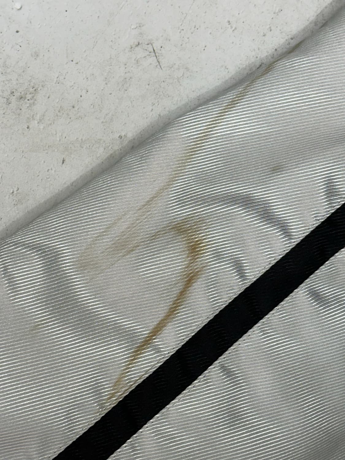 일본 챔피온 유광 실버 블랙 라인 바람막이 오버핏 트랙 자켓 M 상품이미지9