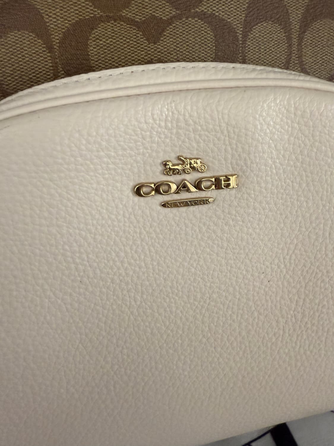 코치 시그니처 코트 백팩 아이보리 상품이미지4