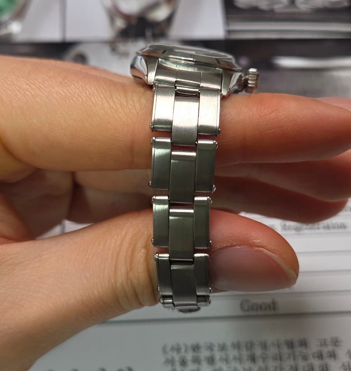 레어] 롤렉스 오이스터 퍼페츄얼 6623 민트 논데이트 여성용 (감정서포 상품이미지6