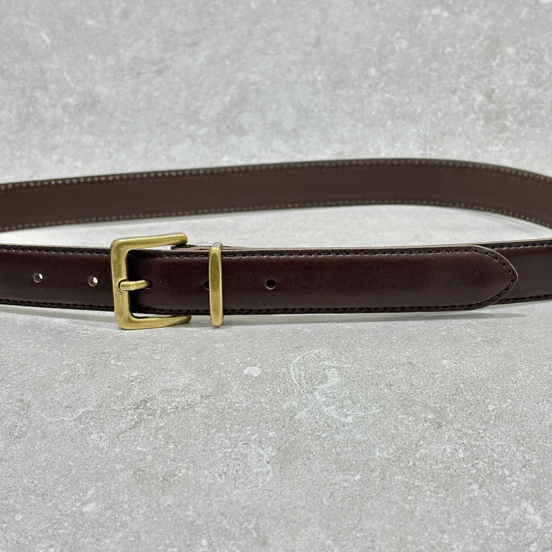 Oribell 새틴 골드 버클 이탈리아 소가죽 베이직 벨트 상품이미지4