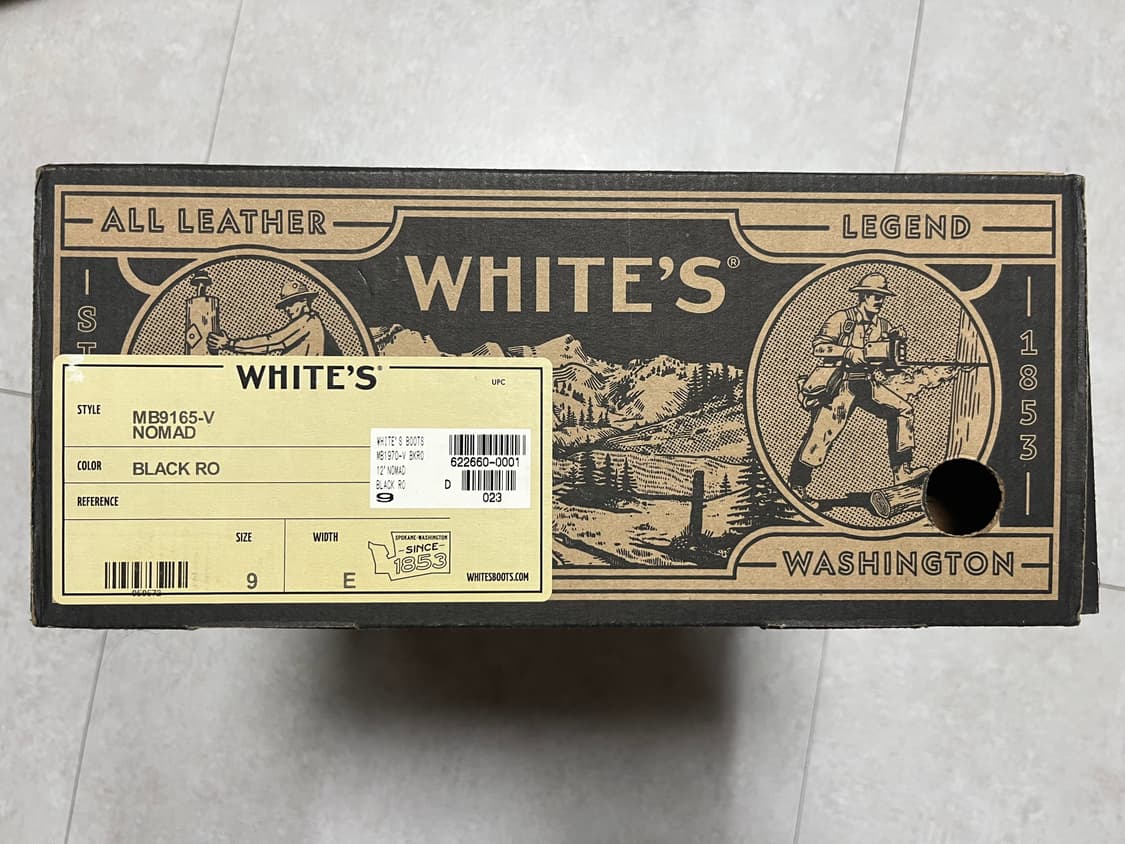화이츠 부츠(WHITE'S BOOTS) 노마드(NOMAD) 블랙 러프아웃 상품이미지9