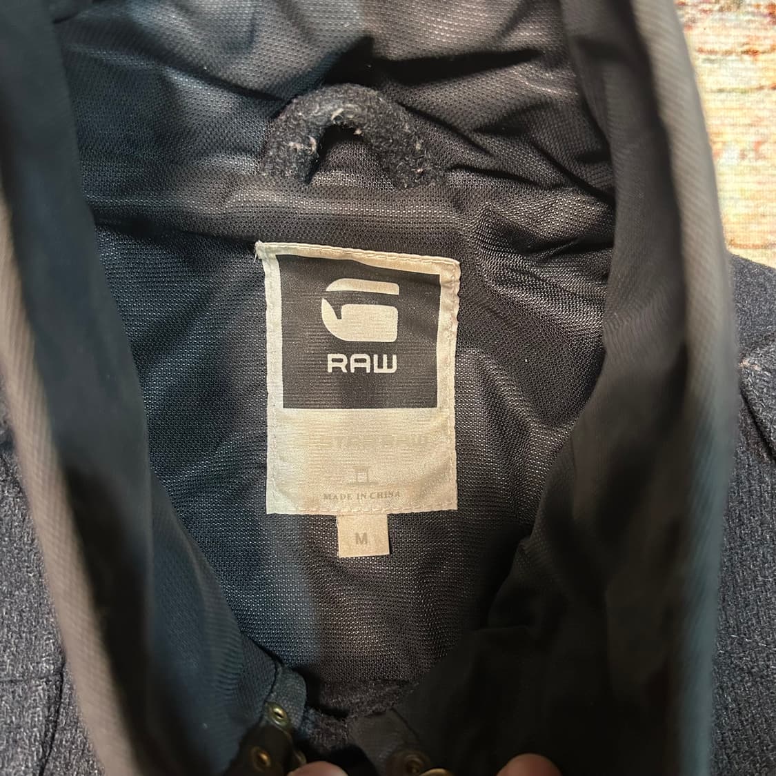 [M] 00s 지스타 로우 견장 울 코트 상품이미지5