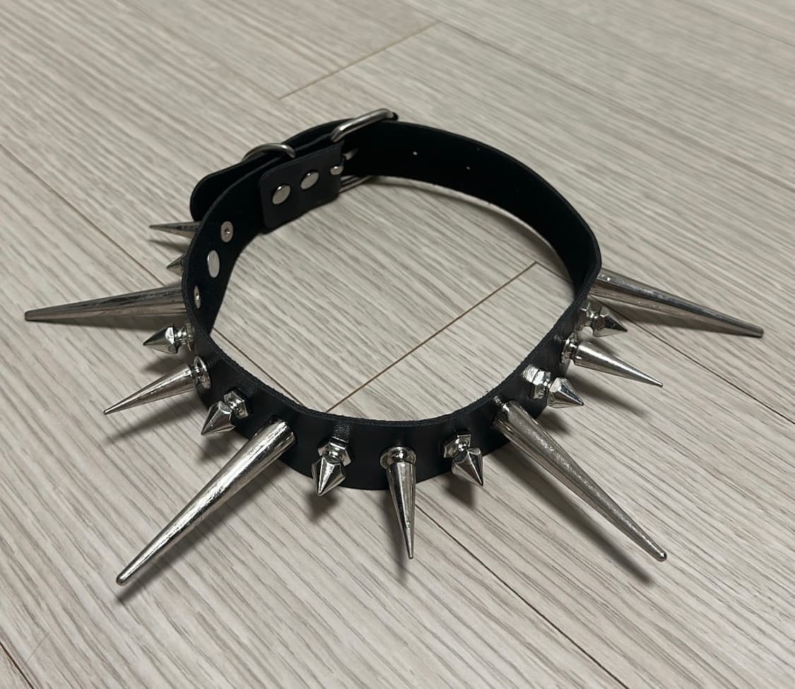 Punk Spike Choker Necklace 상품이미지2