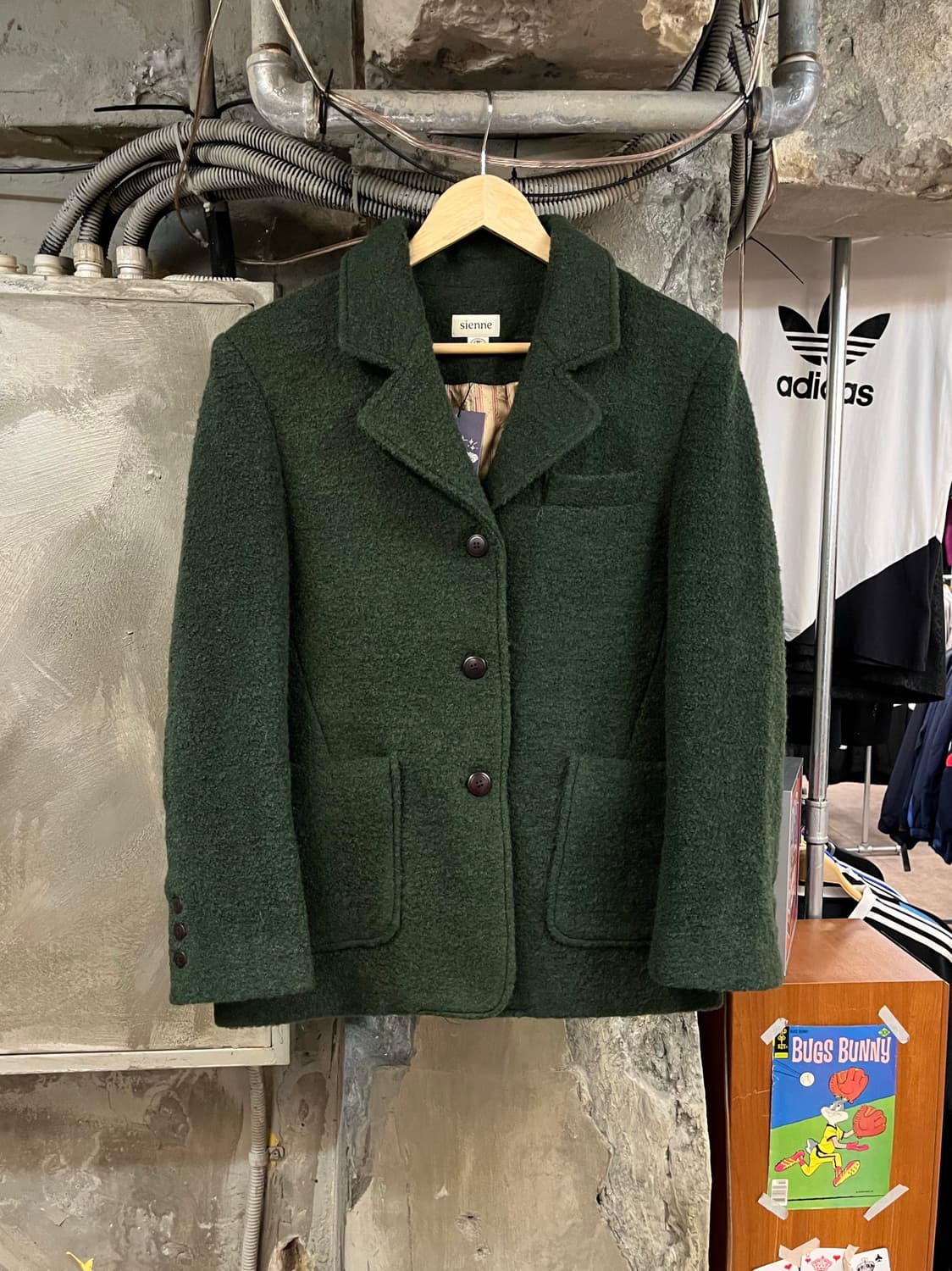 시엔느 알파카 울 자켓 그린 #csz2452 상품이미지1