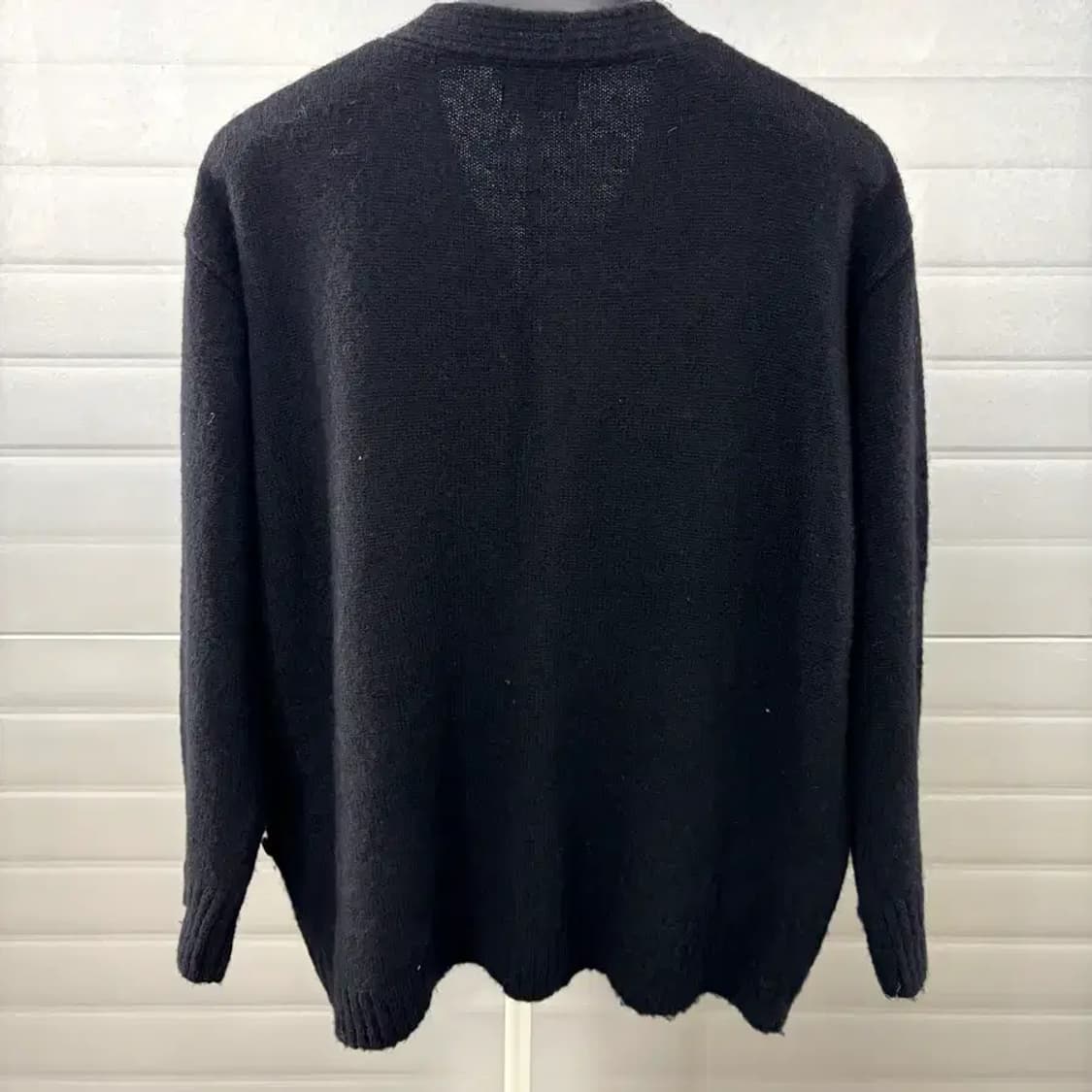 모이아 23FW 2way 알파카 가디건 블랙 상품이미지5